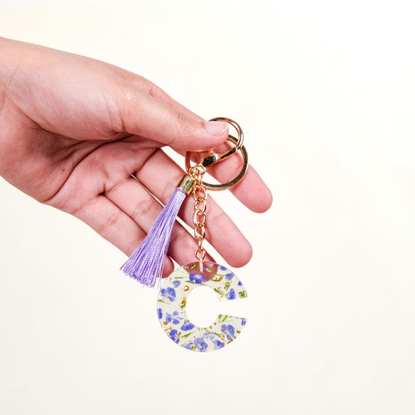 Charming Elegance C Alphabet Keychain