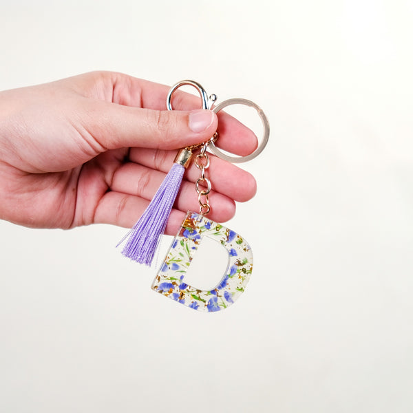 Dainty And Dreamy D Dual Hook Keychain