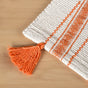 Amber Weave Cotton Runner With Tassels 180x33cm