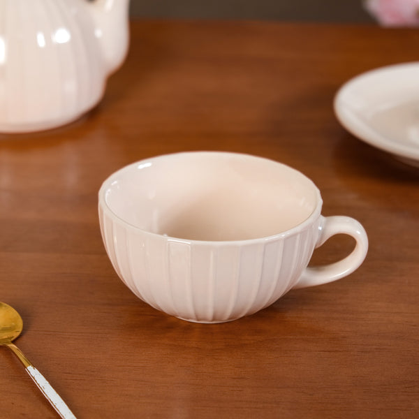 Ambrosia Tea Set With 1 Cup And Saucer Cream