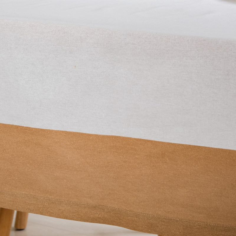 Midori Cotton Tablecloth For 6 Seater In Brown 200x150cm
