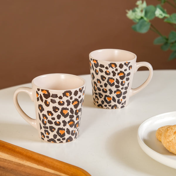 Animal Print Coffee Mug Set Of 6 220ml