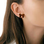 Animal Printed Bow Studs