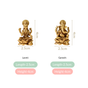 Laxmi And Ganpati Brass Idol Set Of 2