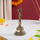 Antique Pure Brass Nandi Pooja Ghanti With Gift Box 10cm