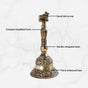 Antique Pure Brass Nandi Pooja Ghanti With Gift Box 10cm
