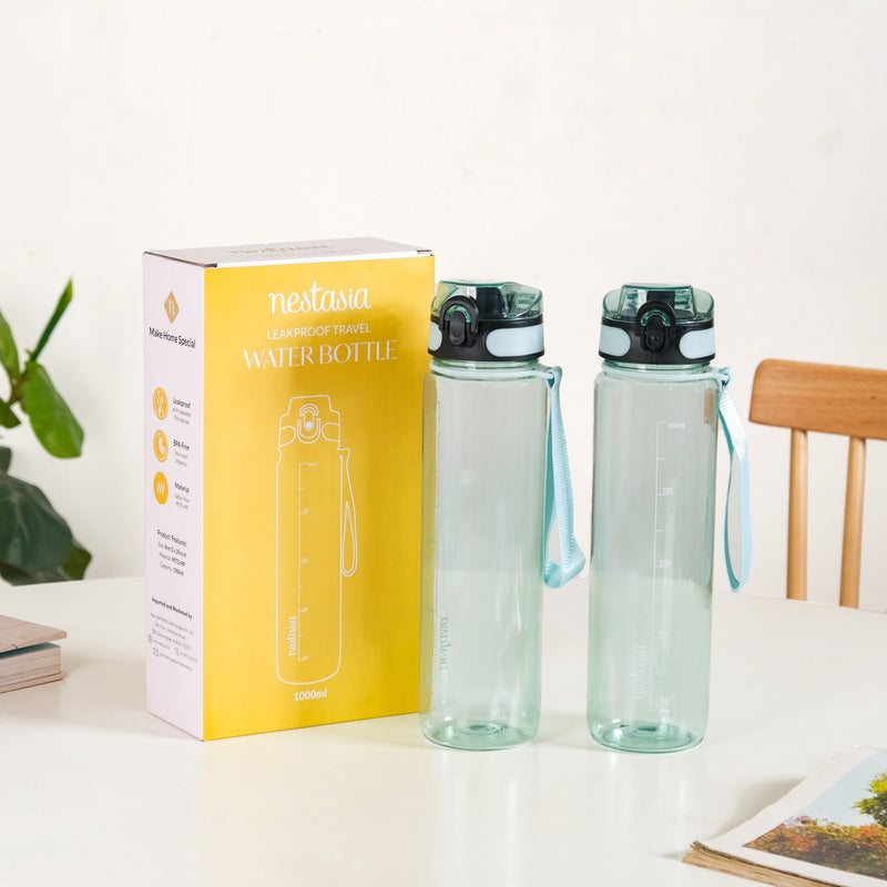 Aqualite Leakproof Sipper Bottle For Office Gym Set Of 2 Mint Frost 1150ml