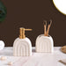 Whimsical Arches Bathroom Set Of 2 White