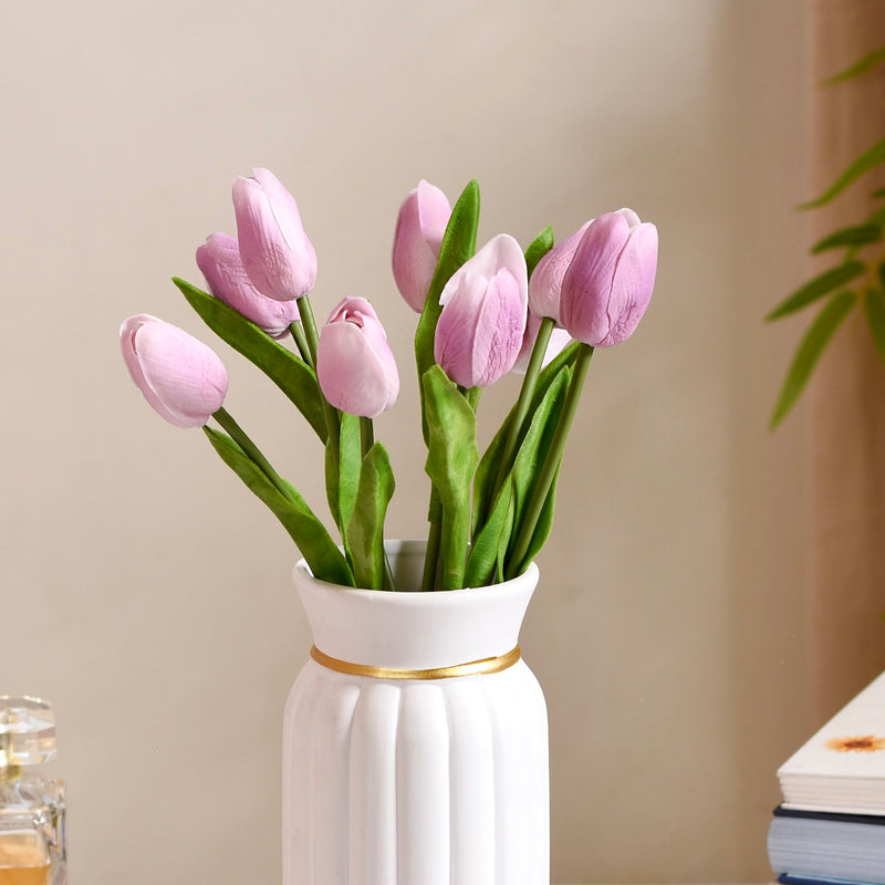 Tulip Flower Purple Set Of 9