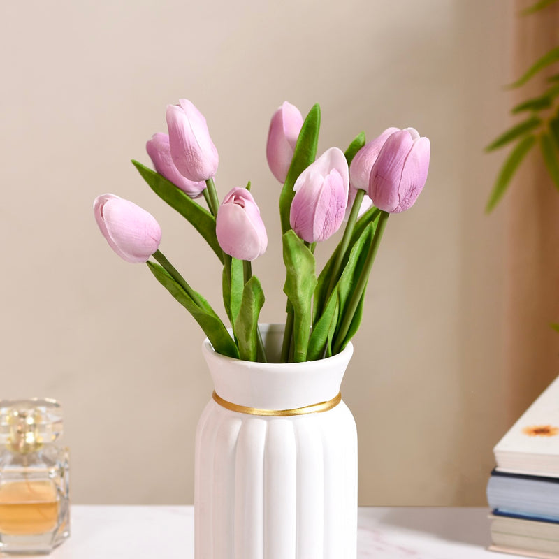 Tulip Flower Purple Set Of 9