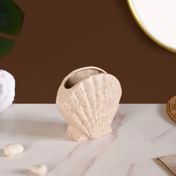 Beach Shell Ceramic Bath Set of 2 Cream Beige