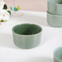 Pallor Set Of 6 Round Ceramic Small Bowl Sage Green 200ml