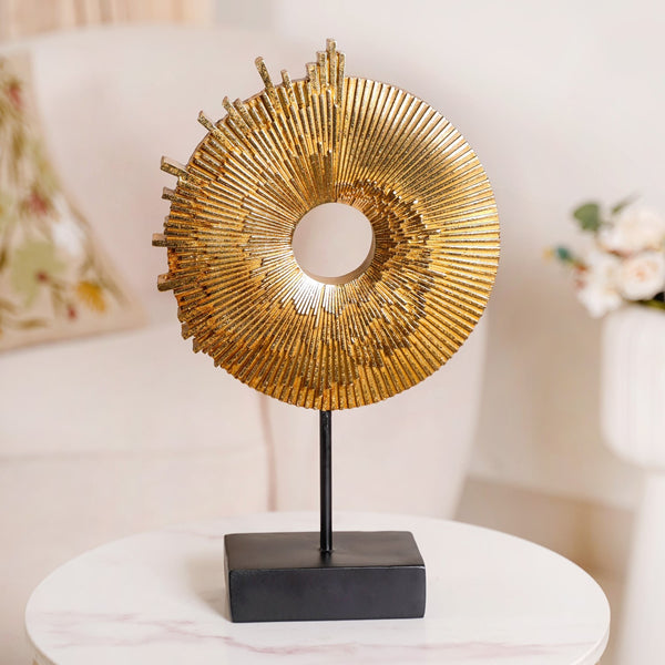 Abstract Ammonite Showpiece For Home Decor