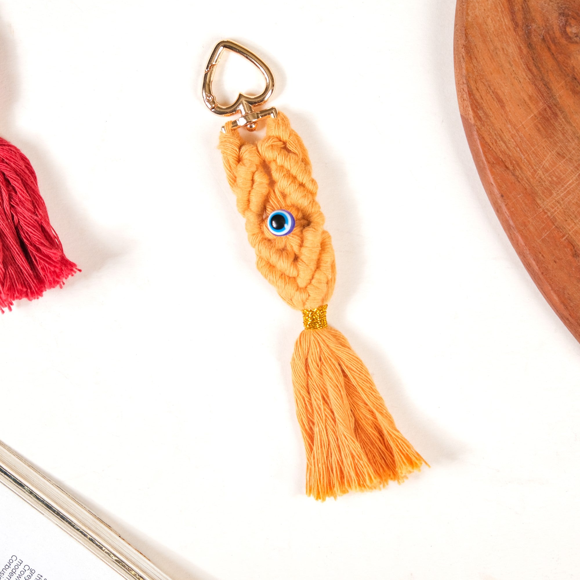 Macrame Evil Eye Keychain Set Of 4 Online - Premium Keychain