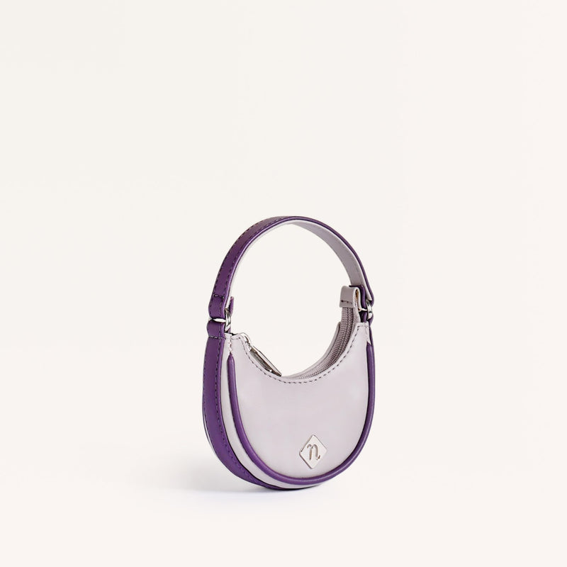 Mini Half Moon Purse Grey