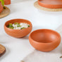 Bengal Clay Terracotta Large Serving Bowls Set Of 2 700ml - Serving bowls set, earthen bowls, serving bowls,terracottaa bowls