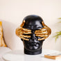 Symbolic Face Showpiece Black And Gold