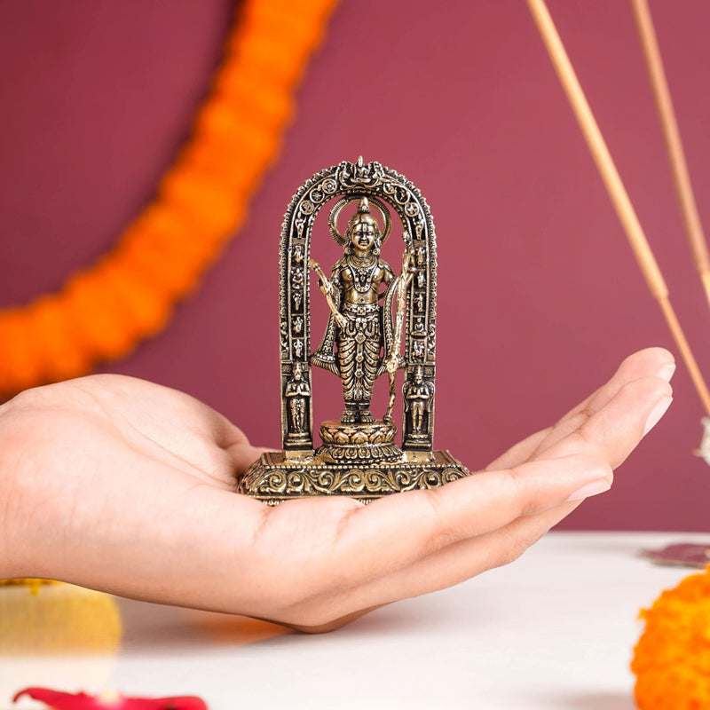 Ayodhya Ram Lalla Pure Brass Idol 8cm