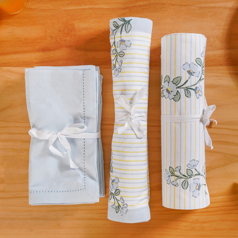 Azzurro Classic Table Place Mat, Runner and Napkin Set