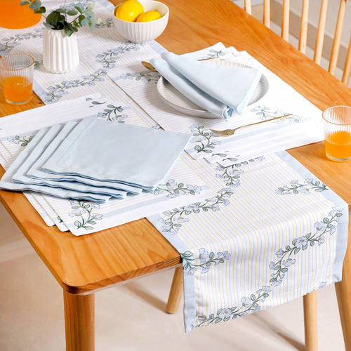 Azzurro Classic Table Place Mat, Runner and Napkin Set