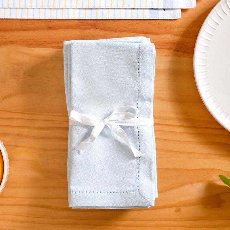 Azzurro Premium Cotton Table Napkin Set Of 6