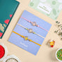 Pressed Petal Trio Rakhi Gift Set