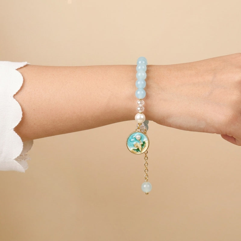 Baby Blue Bracelet Rakhi Gift Set