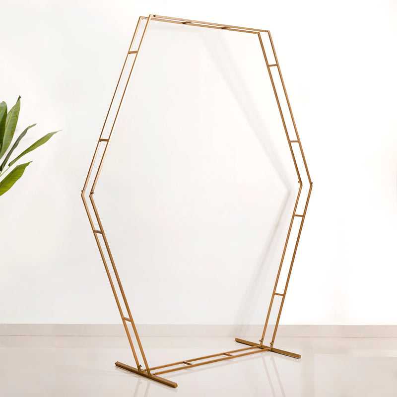 Double Hexagon Backdrop Metal Decoration Frame