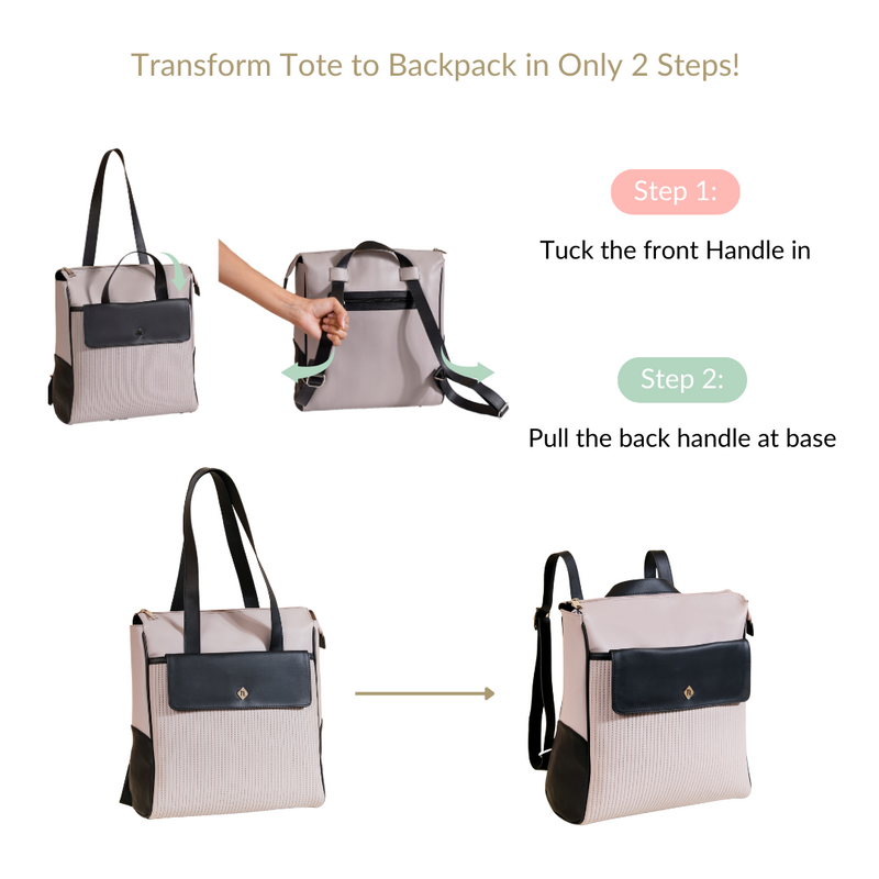 Multipurpose 2-Way Backpack And Handbag