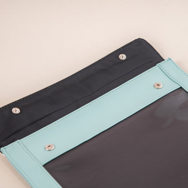 Travel Sling Bag With File Cover Set Of 2 Turquoise
