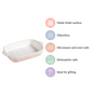 Rectangular Ceramic Baking Dish With Handle White 650 ml