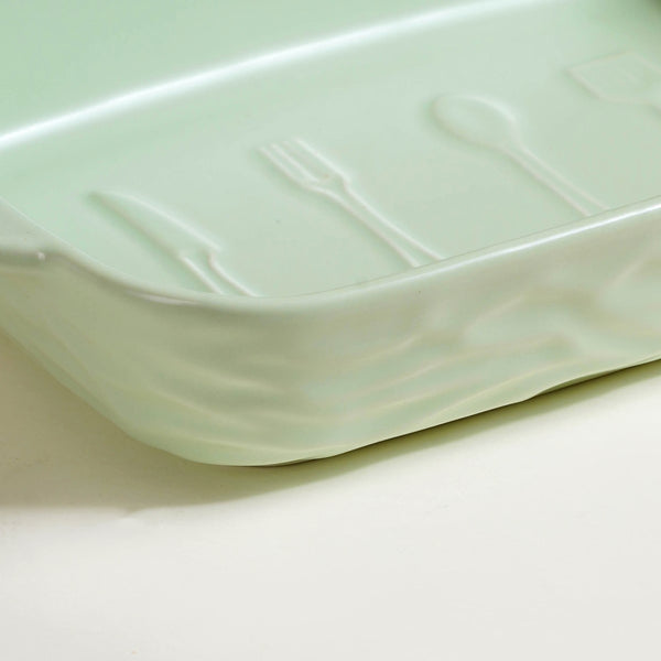 Premium Ceramic Baking Dish Green 650 ml