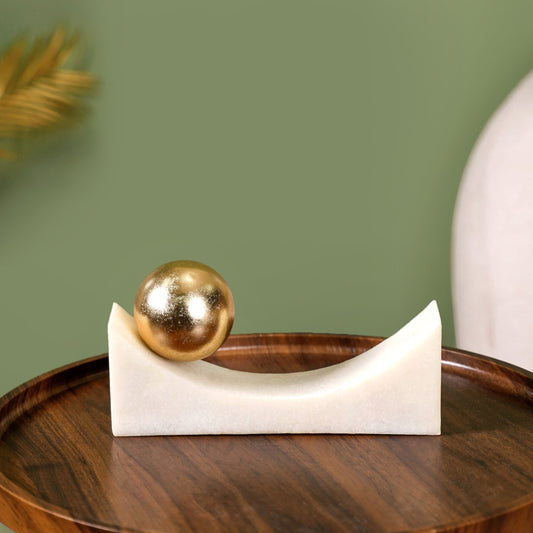 Balancing Ball Resin Decor Accent