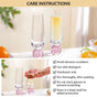 Ball Base Champagne Glass Set Of 2 280ml Pink