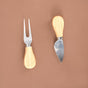 Bamboo Platter Set With Slate Cheeseboard And Cheese Cutlery