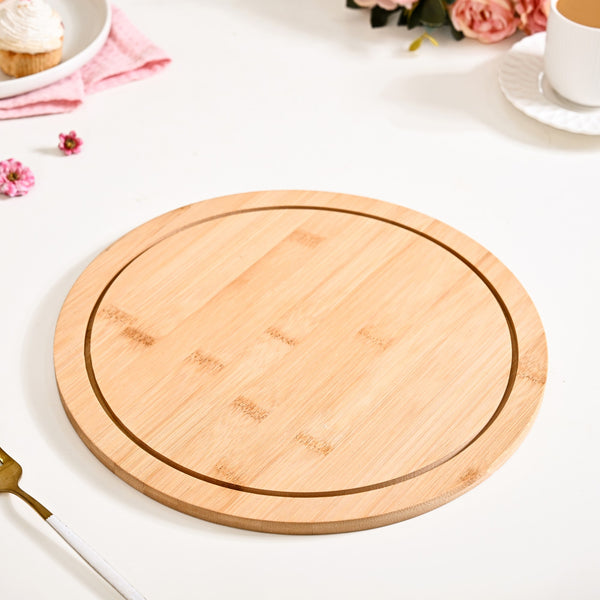 Bamboo Wood Cake Stand With Cloche 25cm