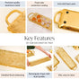 Baroque Blossom Decorative Gold Tray