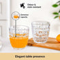 Basket Weave Glass Tumbler Set Of 6 260ml