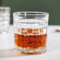 Basket Weave Textured Luxury Whiskey Glass Set Of 6 350ml