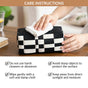 Basket Weave Vegan Leather Tissue Box Black And Beige