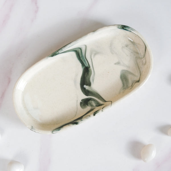 Marble Pattern Ceramic Bath Set Of 3