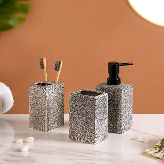 Pebble Textured Bathroom Set Of 3