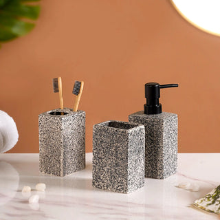 Natural Stone Textured Bathroom Set Of 3