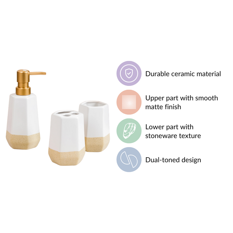 Modern Bathroom Accessories Set Of 3