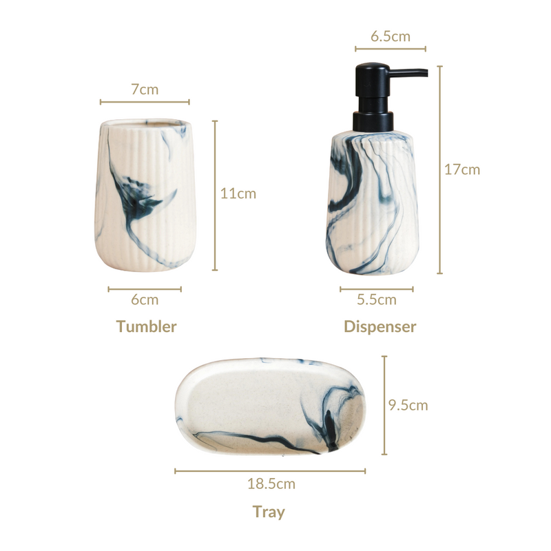 Premium Bathroom Accessories Set Of 3