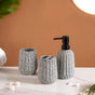 Ribbed Contemporary Bath Set Of 3