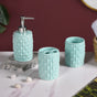 Diamond Knit Premium Bath Set Of 3 Mint