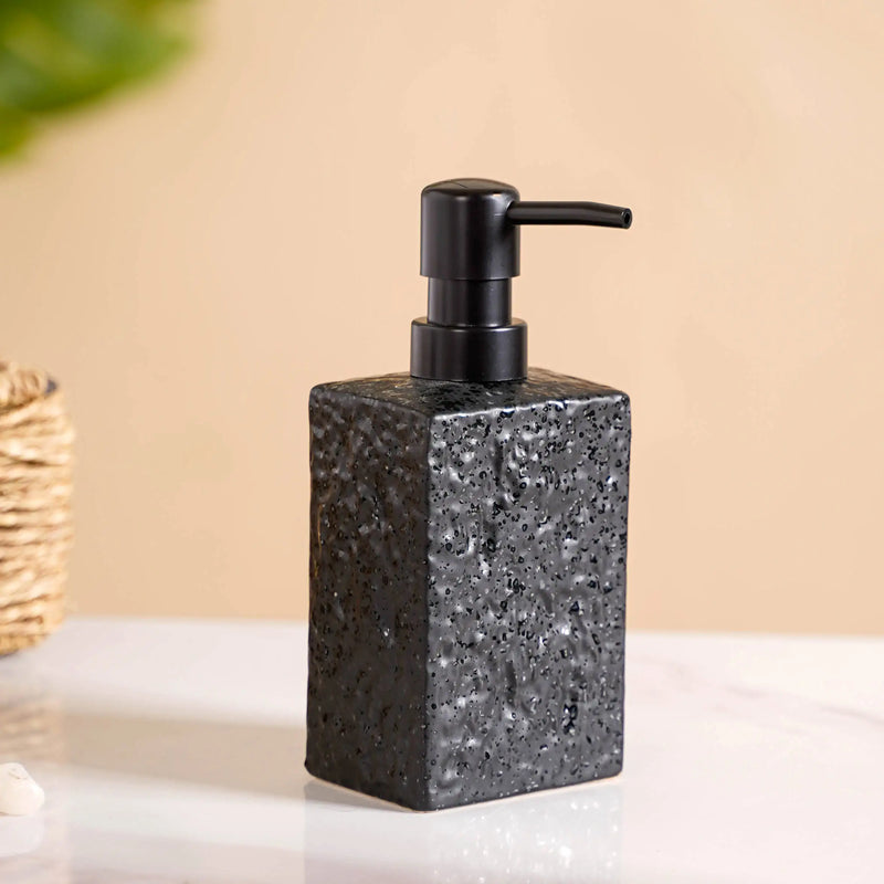 Matte Black Ceramic Bath Set Of 3