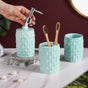 Diamond Knit Premium Bath Set Of 3 Mint