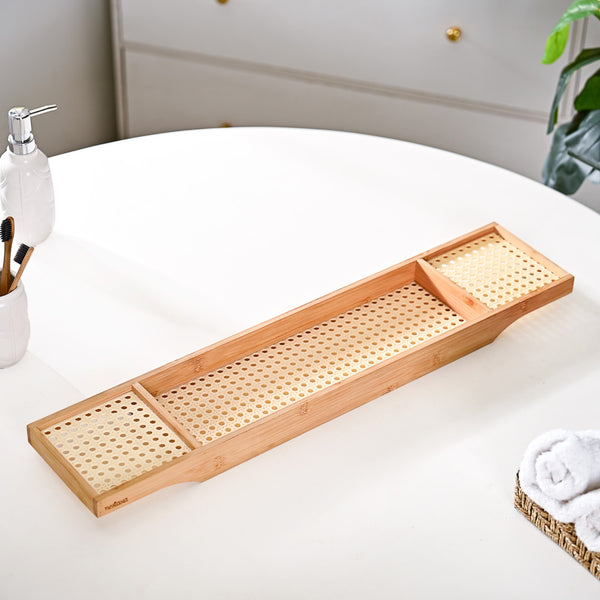 Bathtub Tray With Waterproof Mesh